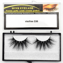 Load image into Gallery viewer, Visofree Eyelashes Mink Eyelashes Criss-cross Strands Cruelty Free 3D 25mm Lashes Mink Lashes Soft Dramatic Eyelashes E80 Makeup