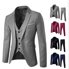 Load image into Gallery viewer, Men&#39;s 3 Piece Suit Jacket, Pants, Vest Great for Business or Pleasure