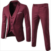 Load image into Gallery viewer, Men&#39;s 3 Piece Suit Jacket, Pants, Vest Great for Business or Pleasure