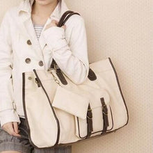 Load image into Gallery viewer, Five Love Two Vintage PU Leather Female Top-handle Bags Women Shoulder Messenger BagHandbags Totes Satchel Bag