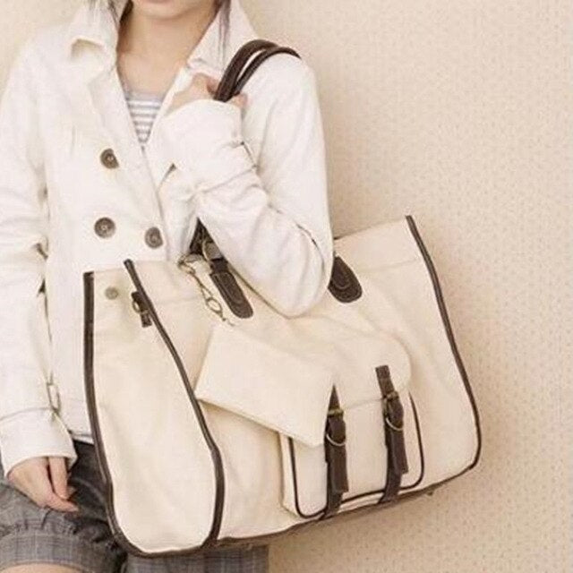 Five Love Two Vintage PU Leather Female Top-handle Bags Women Shoulder Messenger BagHandbags Totes Satchel Bag