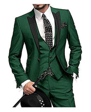Load image into Gallery viewer, Notch Lapel Men 3 Piece Suits Complete With Jacket+Vest+Pants , Great For Any Formal Event
