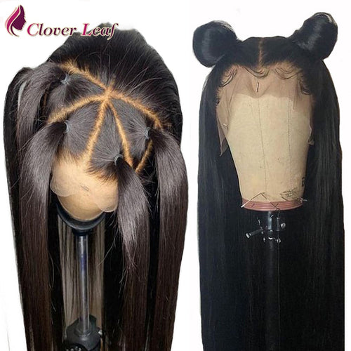 Straight Brazilian Human 13X4 Pre Plucked Lace Front Human Hair Wigs With Lace Front Baby Hair Wig Remy Hair