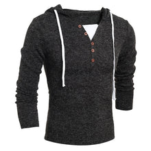 Load image into Gallery viewer, Men&#39;s Brand Slim Fit Pullovers Fashion Design Solid Hooded Knit Sweater