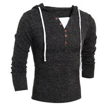 Load image into Gallery viewer, Men&#39;s Brand Slim Fit Pullovers Fashion Design Solid Hooded Knit Sweater