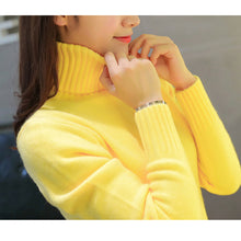 Load image into Gallery viewer, Women Soft Knitted Turtleneck Sweater