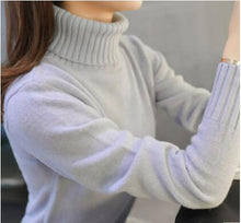 Load image into Gallery viewer, Women Soft Knitted Turtleneck Sweater