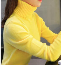 Load image into Gallery viewer, Women Soft Knitted Turtleneck Sweater