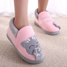 Load image into Gallery viewer, House Shoes plush cat print