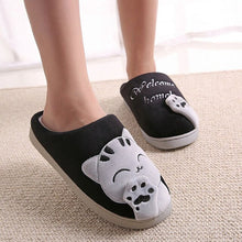 Load image into Gallery viewer, House Shoes plush cat print