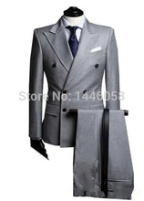 Load image into Gallery viewer, New Custom Made Fashion Men&#39;s 3 Piece Suit (Jacket+Pant+Tie)