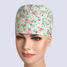 Load image into Gallery viewer, Medical Surgical caps Dentistry pet doctor nurse caps cotton breathable adjustable pharmacy hats Beauty salon uniform work hats