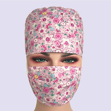 Load image into Gallery viewer, Medical Surgical caps Dentistry pet doctor nurse caps cotton breathable adjustable pharmacy hats Beauty salon uniform work hats