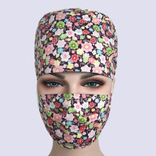 Load image into Gallery viewer, Medical Surgical caps Dentistry pet doctor nurse caps cotton breathable adjustable pharmacy hats Beauty salon uniform work hats