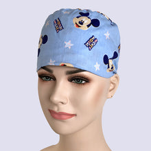 Load image into Gallery viewer, Medical Surgical caps Dentistry pet doctor nurse caps cotton breathable adjustable pharmacy hats Beauty salon uniform work hats