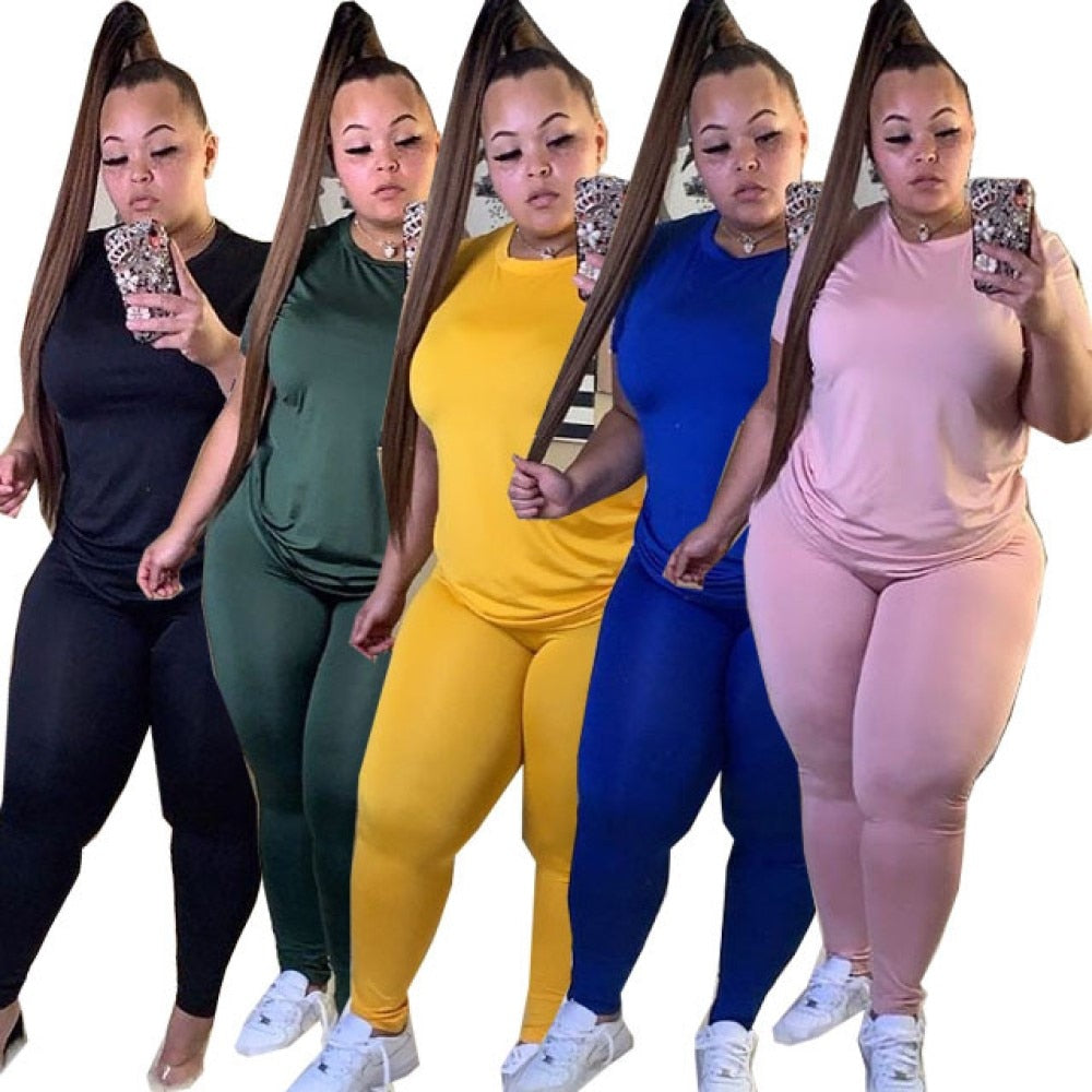 XL-5XL plus size Women pants set