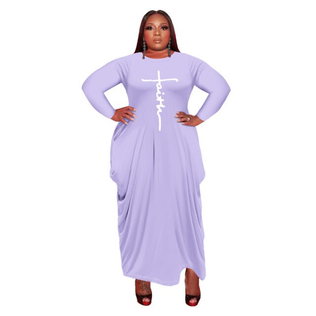 Plus Size Women Clothing 2021 Long  Pockets Loose Dress 4XL 5XL Irregular Casual Maxi Dress Lady Vestidos