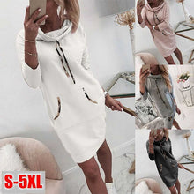 Load image into Gallery viewer, Women&#39;s Fashion Long Sleeve Hoodies Dresses Slim  Plus Size Pullover Clothing