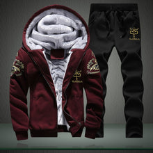 Load image into Gallery viewer, Extra XL Men&#39;s Hooded Baseball Uniform Plus Size Winter Casual Jacket Sweatshirt Sweatpants and Hoodie Set Clothes Men