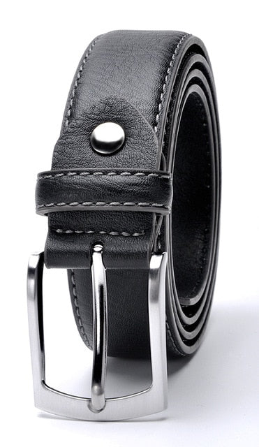 High Quality Brand Split Italian Design Casual Men's Leather Belts Free Shipping