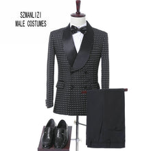 Load image into Gallery viewer, New Custom Made Fashion Men&#39;s 3 Piece Suit (Jacket+Pant+Tie)