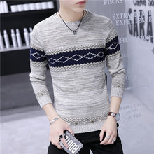 Load image into Gallery viewer, Men&#39;s Fashion Sweater Casual Striped Men O-Neck Pullovers Knitted