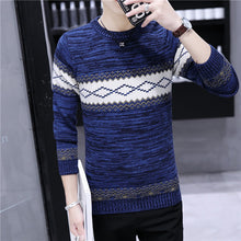 Load image into Gallery viewer, Men&#39;s Fashion Sweater Casual Striped Men O-Neck Pullovers Knitted