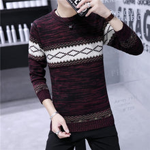 Load image into Gallery viewer, Men&#39;s Fashion Sweater Casual Striped Men O-Neck Pullovers Knitted