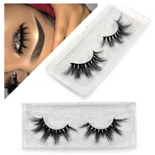 Mink Eyelashes Thick Natural Long High Volume Lashes Soft Dramatic