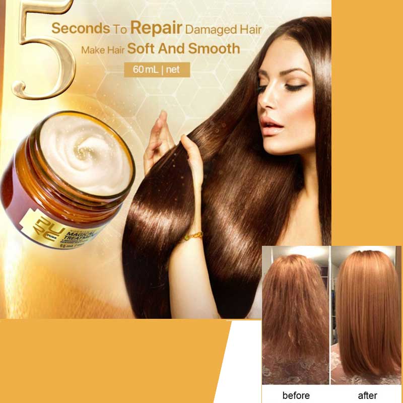 PURC  Magical keratin Hair Treatment Mask 5 Seconds Repairs Damage Hair Root Hair Tonic Keratin Hair & Scalp Treatment