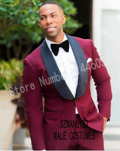 Load image into Gallery viewer, New Custom Made Fashion Men&#39;s 3 Piece Suit (Jacket+Pant+Tie)