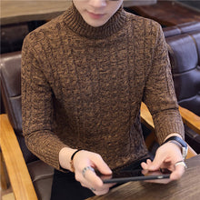 Load image into Gallery viewer, Winter Turtleneck Warm Sweater Men Turtleneck Brand Men Sweaters Slim Fit Pullover Men&#39;s Knit Male Double Neck NEW