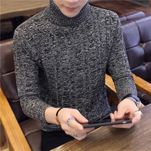 Load image into Gallery viewer, Winter Turtleneck Warm Sweater Men Turtleneck Brand Men Sweaters Slim Fit Pullover Men&#39;s Knit Male Double Neck NEW