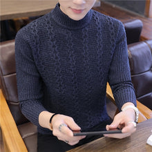 Load image into Gallery viewer, Winter Turtleneck Warm Sweater Men Turtleneck Brand Men Sweaters Slim Fit Pullover Men&#39;s Knit Male Double Neck NEW