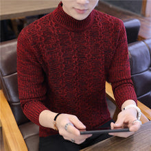 Load image into Gallery viewer, Winter Turtleneck Warm Sweater Men Turtleneck Brand Men Sweaters Slim Fit Pullover Men&#39;s Knit Male Double Neck NEW