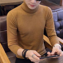 Load image into Gallery viewer, Winter Turtleneck Warm Sweater Men Turtleneck Brand Men Sweaters Slim Fit Pullover Men&#39;s Knit Male Double Neck NEW