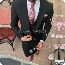 Load image into Gallery viewer, Men&#39;s High Quality 3 Piece Plaid Suits