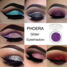Load image into Gallery viewer, PHOERA 8 Colors Shimmer Eye Glitter Eyeshadow Lasting Makeup Beauty Palette