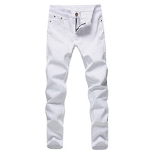 Load image into Gallery viewer, Men Stretch Jeans Fashion White Denim